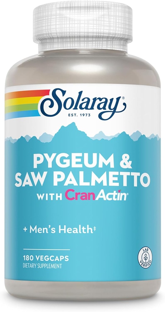 Sunay Pygeum ו Saw Palmetto עם תוסף Cranactin, 180 הרוזן