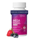 Microbiome Labs MegaSporeBiotic ילדים פרוביוטיקה - מבוסס מסטיקמי פרוביוטיקה לילדים - תומך Gut Health & Immunity עם Bacillus Probiotic - ברי פלברד (30 חניכיים)