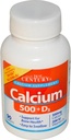 המאה ה-21 Calcium 500 + D3, 5 mcg (200 IU), 90 טבליות