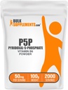 BulkSupplements.com Pyridoxal 5 אבקת Phosphate - P-5-P ויטמין B6 תוסף P-5-P 50 מ"ג - P5P תוסף, Gluten Free, 50 מ"ג של לכל משרת, 100g (3.5 oz) (Pack of 1)