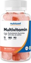 Acמזינים Multivitamin Gummies, 180 חניכיים (Mixed Berry Flavored) - 90  המשרת, Gluten Free, non-GMO ו- Vegetarian Friendly