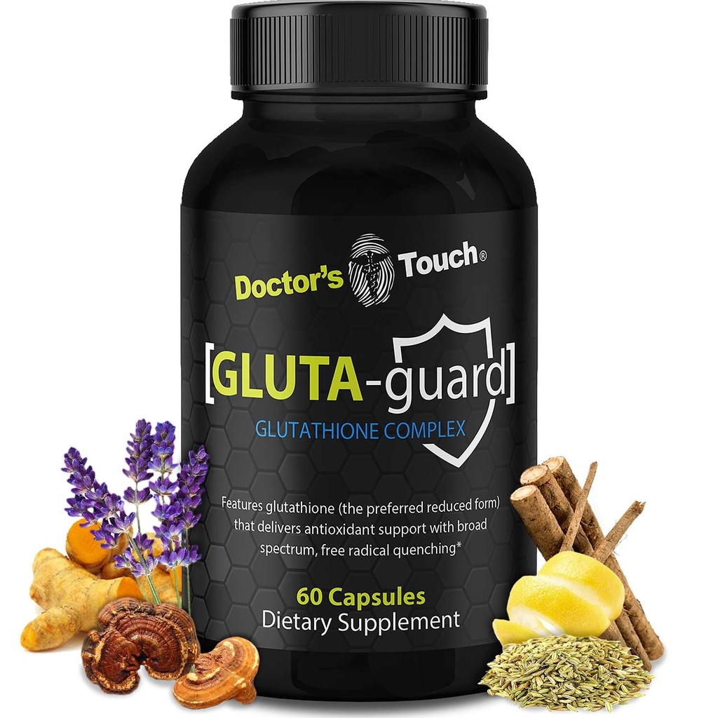 תוספי Glutomal Glutathione - Easy-to-Swallowe קפסולות Glutathione עבור אנרגיה, תמיכה במוח ובריאות העור - Pure Absorption Glutathione Liposomal תוסף