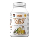 ANDREW LESSMAN PC Liver ומוח יתרונות 180 Softgels - Phosphatidyl Choline, הבניין החשוב ביותר בלוק עבור חי בריא ומבנה המוח, תפקוד. אין תוספות. קל ל Swallow Softgels