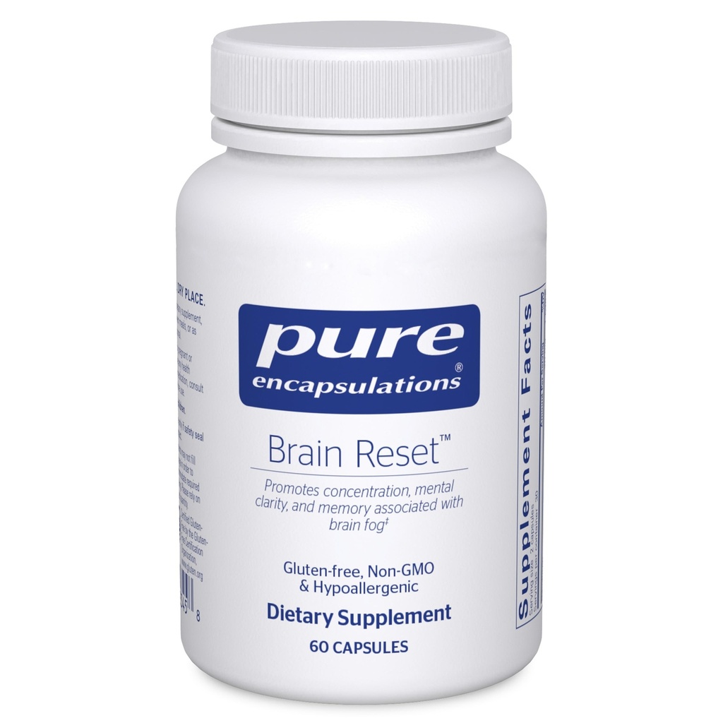 Encapsulations Brain איפוס | תמיכה ריכוז, קלרנס וזיכרון הקשורים למוח פוג | 60 קפסולות*