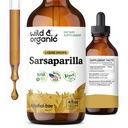 Wild & Organic Sarsaparilla Root Tincture - תמיכה כוללת - Sarsaparilla Extracts - טבעוני, סוכר ואלכוהול חינם טיפות - 4 oz oz