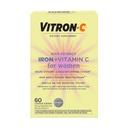 תוסף ברזל Vitron-C לנשים עם ויטמין C, עבור Red Blood Cell Productions & Immune Support, 60 Count