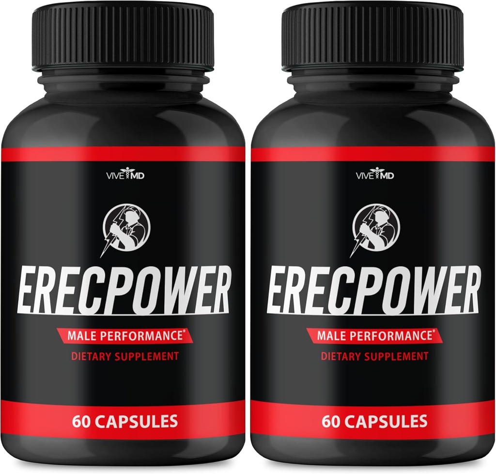 Erecpower for Men כמוסות - Erecpower Pills Advanced פורמולה - כוח מקסימלי, ErecPower עבור גברים תוספת Erec Power 60 קפסולות, Erec Power Pills ביקורות (2 Pack)