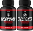 Erecpower for Men כמוסות - Erecpower Pills Advanced פורמולה - כוח מקסימלי, ErecPower עבור גברים תוספת Erec Power 60 קפסולות, Erec Power Pills ביקורות (2 Pack)