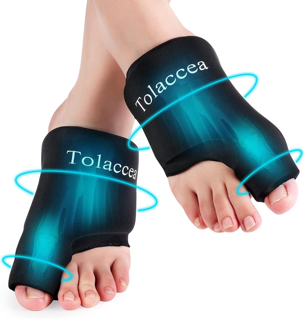 Foot Ice Packs Big Toe for Pain Relief, חבילה קרה גמישה עבור Bunion הקלה, Reusable Gel Ice Pack for Hot and Cold Therapies, Ice Pack for Swelling, Sproved, Bruises, Post-Surgery Recovery