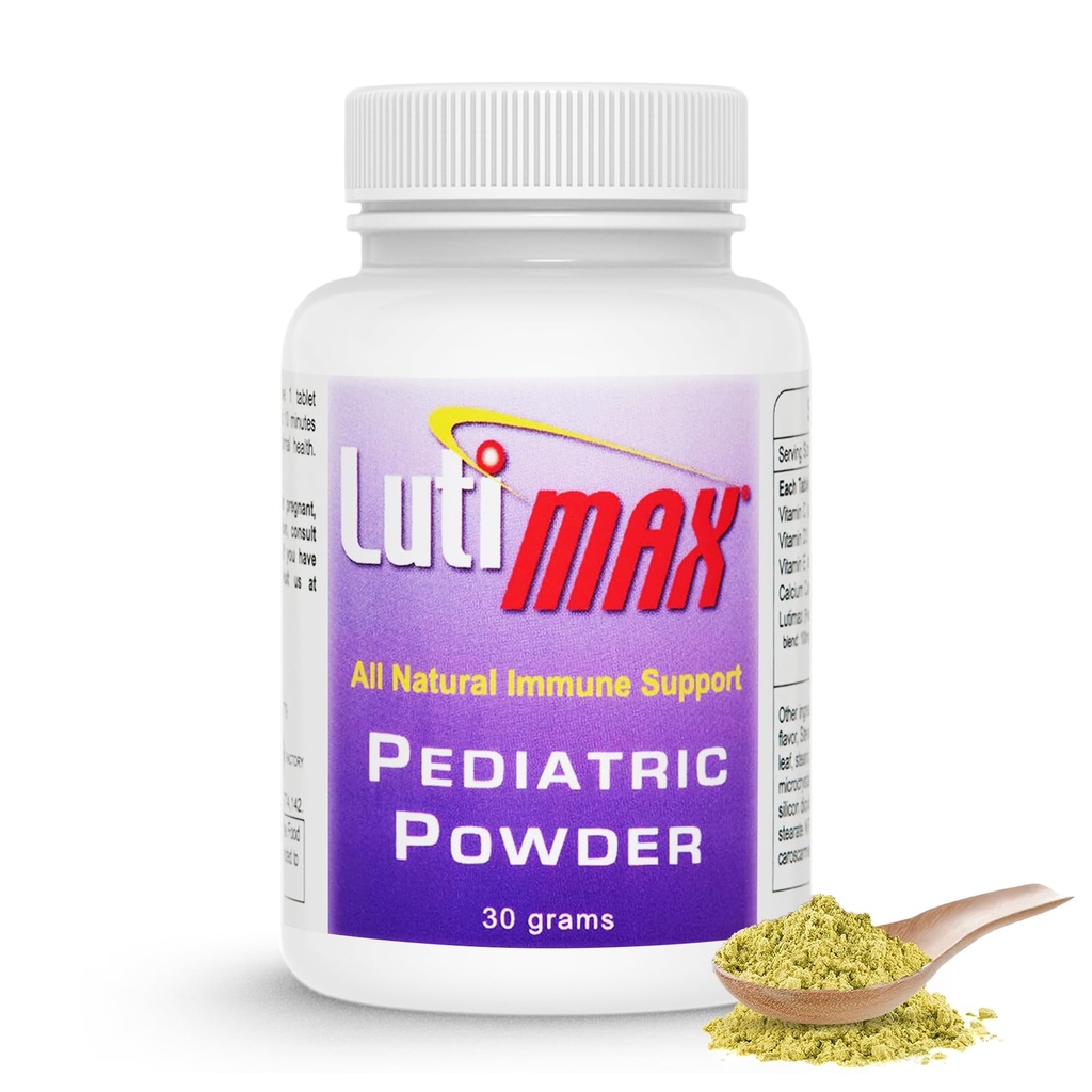 Lutimax Pediatric אבקת המוח תוספת עם Luteolin & Rutin לילדים - זיכרון, מיקוד, שריר ו Immune תמיכה המוח תוספי - nootropic Antioxidants - 200 משרתים