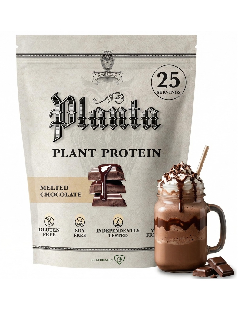 Ambrosia Planta - Premium Plant-מבוסס חלבון | טבעוני & Keto Friendly | Gourmet Flavors with no Bloating or Stomach Upset