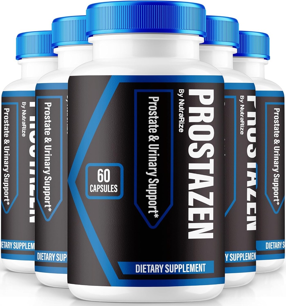 NutraRize (5 Pack) Prostazen קפסולות, גלולות Prostazen רשמי לתמוך Prostate Health, Prostazen Plus Premium Formula, Prostazen for Healthy Prostate, Prosta Zen Pastillas Review (300 קפסולות)