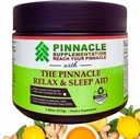 Pinnacle להירגע & Sleep תוסף תמיכה בשינה עם מלטונין, ולריאן Root, Ashwagandha, L Theanine, Zinc, GABA & Magnesium for Calming, Natural Lemon Teaoring (30 משרתים)