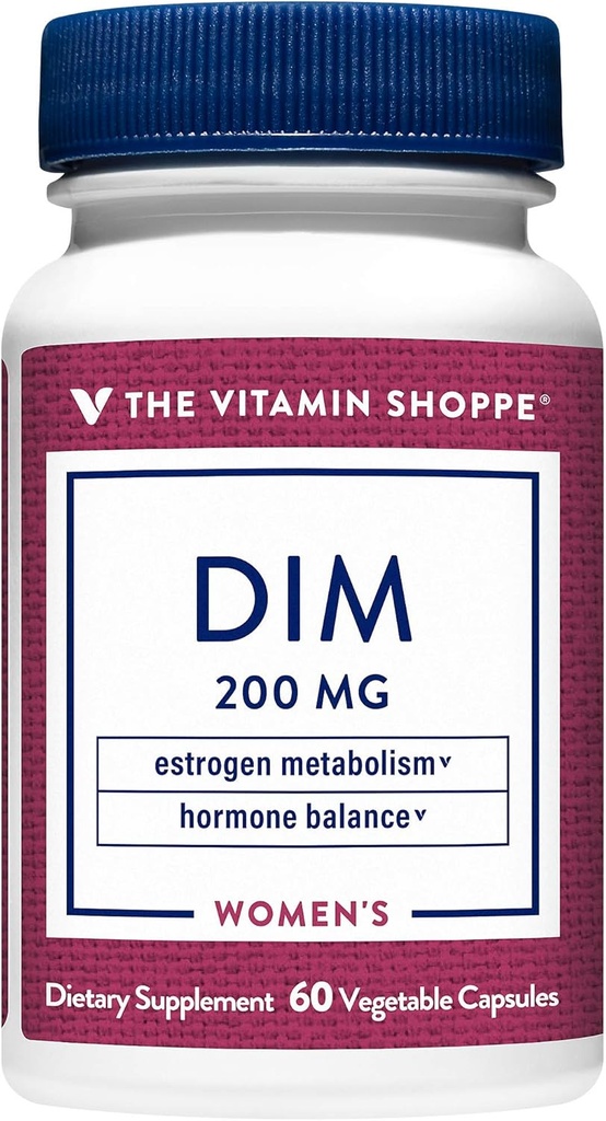 ויטמין Shoppe DIM עם bioPerine - תמיכה הורמונלי איזון ו Estrogen metabolism - 200 MG (60 קפסולות צמחוניות)