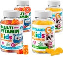 DR. MORITZ Essential ויטמין Pair - Kids Multivitamin Gummies Bundle (60 Count, 2 Pack) עם ויטמין C (60 Count 2 Pack)