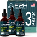 E2H טבעוני נוזל Iodine - תמיכה Thyroid ותפקוד קוגניטיבי - לשפר את המטאבוליזם שלך ואת רמות האנרגיה - טבעוני - Non-GMO (3 בקבוקים)