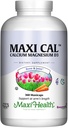 Maxi Health Calcium 1000 מ"ג תוספת עם ויטמין D3 (1000 IU) ומגנזיום (500 מ"ג) - עצם, שיניים ותמיכה משותפת לגברים ונשים - 360 קפסולות - Maxi Cal