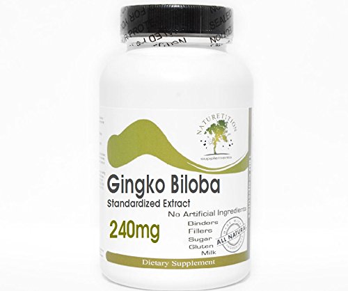 ג'ינקגו Biloba Standard Extracted 240mg 24% Glycosides - 200 קפסולות - אין תוספות - תוספי טבע
