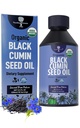 Black Cumin Seed Oil-USDA-Cold Pressed-up to 6X Stronger Thymoquinone- Pure Nigella Sativa Cumin Seeds - תוספת Premium לתמיכה ב-Immune, Antioxidant, Calming, Skin & Hair (8.5 oz)