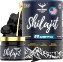 ההימלאיה האורגנית Shilajit | 50 משרתים | אנרגיה טבעית ואימונות Booster for Men & Women with 80+ Essential Trace מינרלים & 75%+ Fulvic Acid | 100% טהור | עם מבחן מעבדה