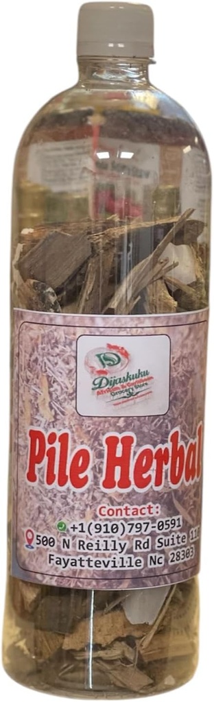 Pile Herbs (Agbo Jedi) תוסף צמחי מסורתי, בקבוקי פלסטיק