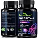 Tongkat Ali ו Fadogia Agrestis עבור גברים תוספת w / BioPerine - טונקי-Ali מקס כוח 200:1 - ארוך ג'ק טונגקט-אלי עבור גברים - צמיחה שרירים, ביצועים ואנרגיה - 120 קפסולות אבקה