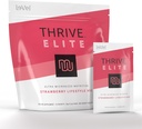 Le-Vel Thrive Elite חלבונים Shake | Gluten-Free, חלבון בלנדר עם BCAAs, Probiotics & Enzymes | 16 משרתים - Single Packets, Strawberry
