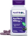 Natrol Acai ברי 900 מ"ג לשרת, תוספת תזונתית לתמיכה אנטי-חמצן, 75 קפסולות, 37 יום אספקה