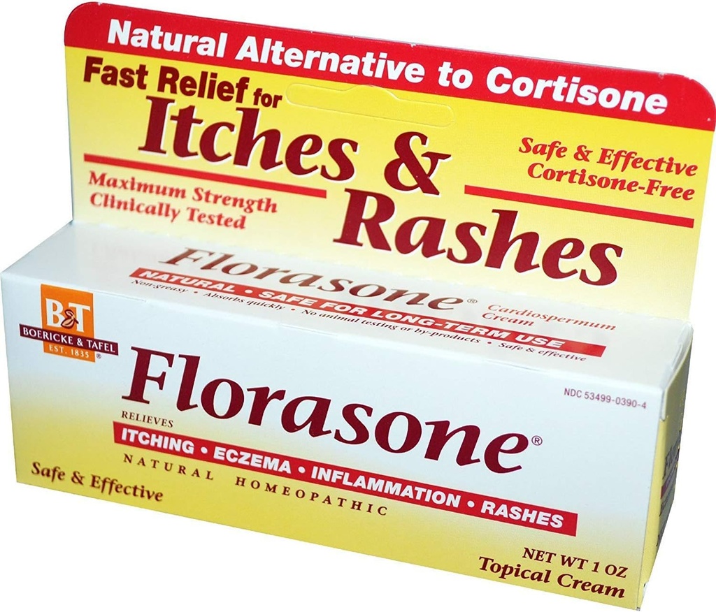 Boericke & Tafel Florsone Itches & Rashes Cream - 1 oz, 2 Pack