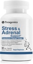 Trexgenics Advanced Stress & Adrenal Support 5X ADAPTOגןS Ashwagandha, Rhodiola, Bacopa Bacosides, Panax גינזנג & Maca + B-Complex(60 Veg כמוסות)