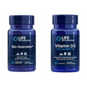 Life Extension Bio-Quercetin Immune & Heart Health Antioxidant 30 כמוסות + ויטמין D3 5000 IU 60 Softgels