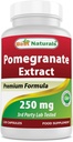 Best Naturals Pomegranate לחלץ 250 מ"ג 120 קפסולות