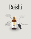 Reishi Mushroom Tincture תוסף - כפול מפלט גוף פירות לתמיכה מנוחה ומנוחה - 2 oz (60 משרתים)