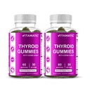 Vitamatic 2 Pack טבעוני Thyroid תומך חניכיים עם Iodine & Kelp - 60 Count - צמחי מבוסס - תמיכה אנרגיה ומטבוליזם