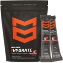 MTN OPS hydrote אבקת אלכוהול Mix, 20 לשרת יחיד On-Go Electrolyte Packs עם מעל 1000 מ"ג של אלקטרוליטים לשרת, Strawberry קוקוס