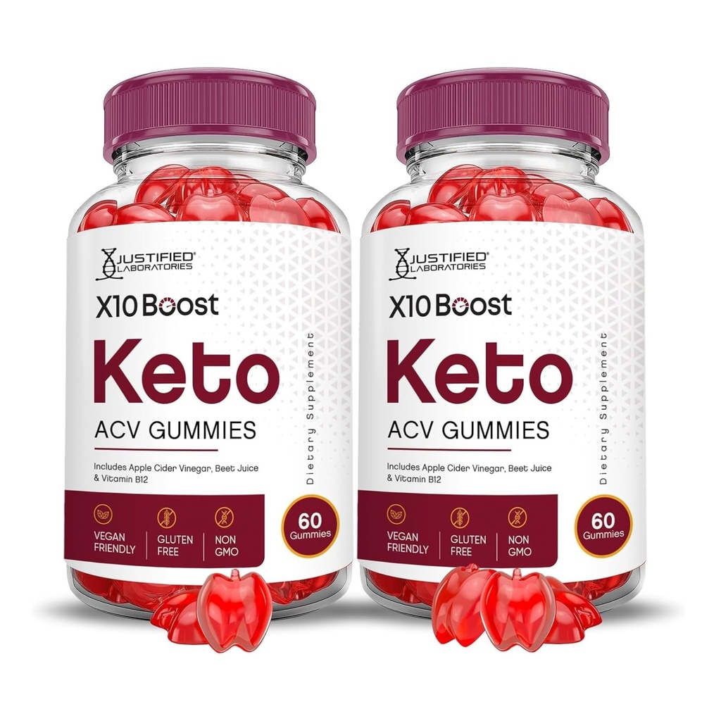 Justified Laboratories (2 Pack X10 Boots Keto ACV Apple Cider Vinegar Boost פורמולה עם אבקת מיץ Pomegranate B12 טבעוני non GMO 120 חניכיים