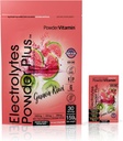 אבקהVitamin אלקטרוליט אבקת פלוס, Keto, Guava קיווי, Zero Sugar, 1000mg Potassium, 120mg Calcium, 120 מ"ג מגנזיום, Non-GMO, Zero Calories, 30 hydrotion Packets