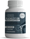 Rawleigh Flexezy-ER: 120 Caplets | 24/7 תמיכה משותפת פורמולה | Glucosamine & Chondroitin Sulfate Band | Calcium & Phosphorous | 24Hour Extended Release | תוספת בריאות משותפת לגברים ונשים