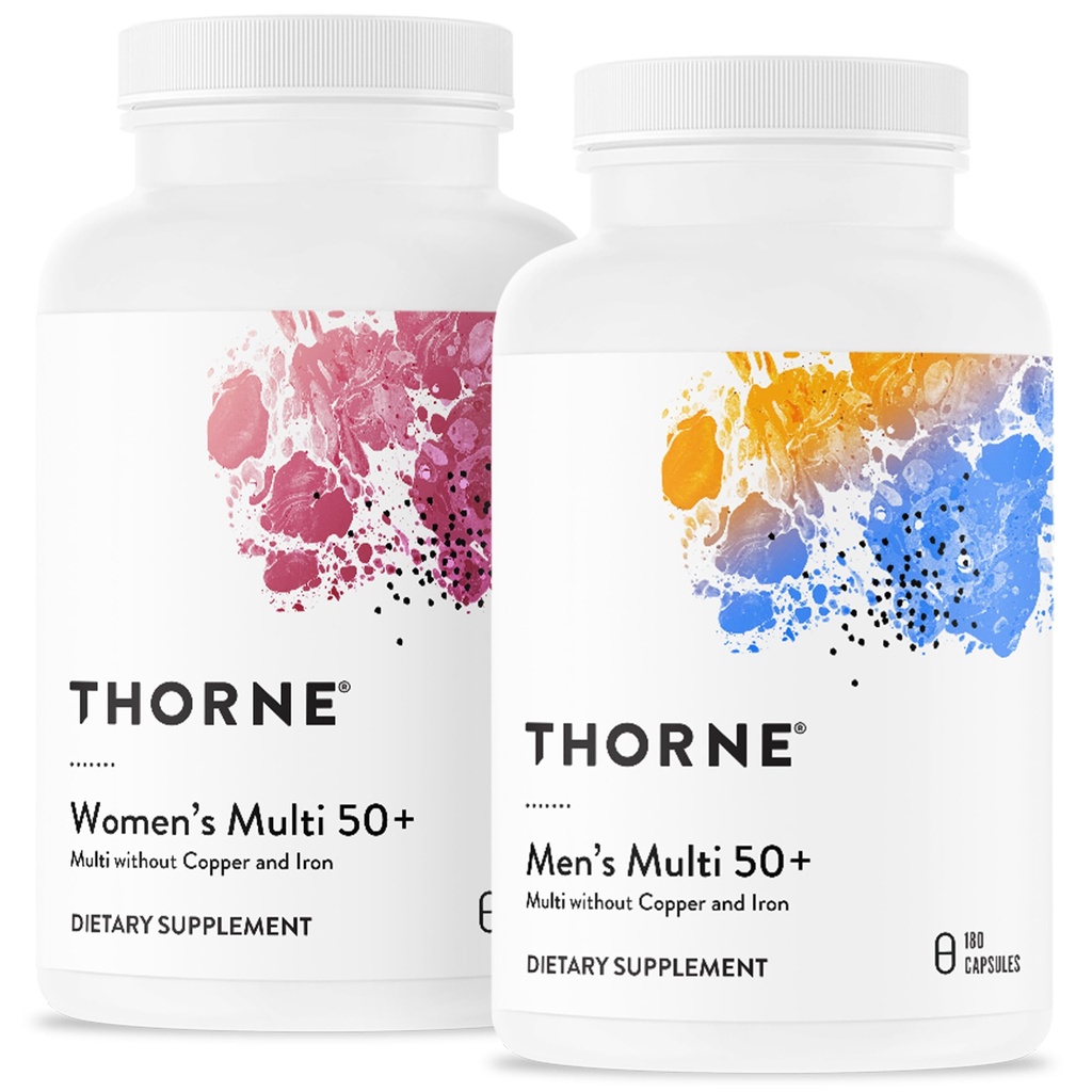 THORNE - Active Aging Multivitamin Bundle - תזונה מתאימה לגברים ונשים 50+ - 30 משרתים