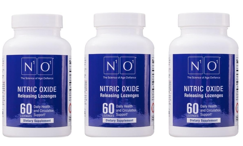 N1O1 Nitric Oxide Lozenges for Heart Health Support - תוסף תזונה עבור Blood Flow, חמצן ולחץ דם - 180 הרוזן