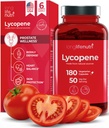 Lycopene 50 מ"ג 180 קפסולות צמחוניות | תוספת בריאות | Natural Tomato לחלץ non-GMO | אבקת טהורה