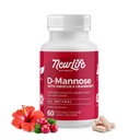 NewLife Naturals D-Mannose קפסולות | w/Cranberry and Hibiscus Extracts | Natural Urinary Tract Health Supplement