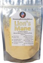 4oz Organic Lion's Mane Mushroom הופק מ- Real Mushroom Fruiting Bodies from Nmex | 35% Beta-Glucans | Hericium erinaceus | β-Glucan Energy, Mental Health, Immune System, Nerve Growth Facor