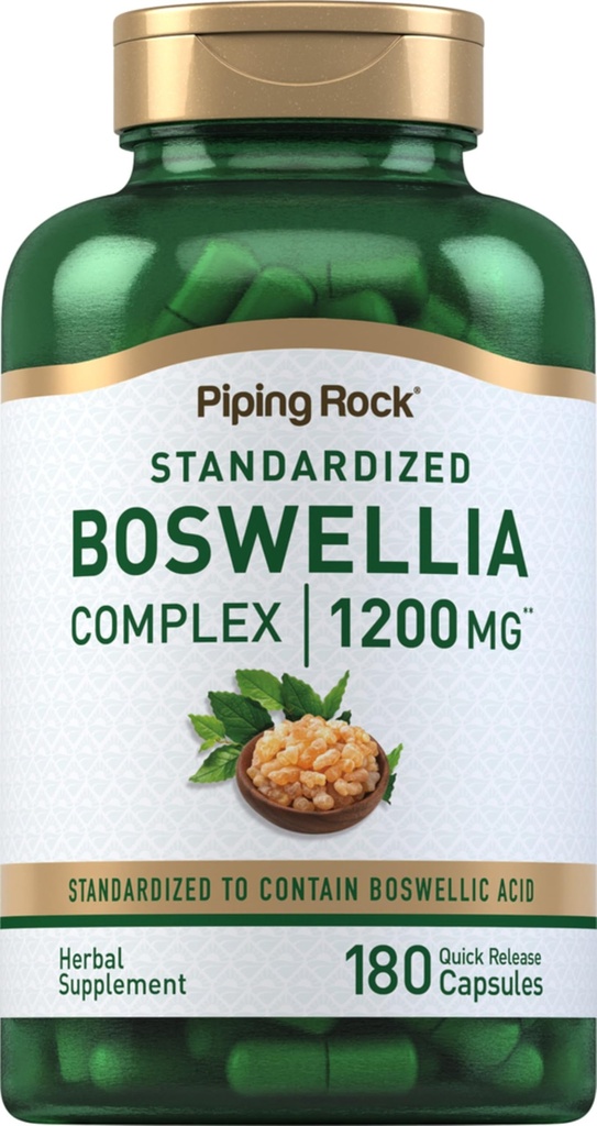 Piping Rock Boswellia לחלץ קפסולות | 180 | Herbal Supplement