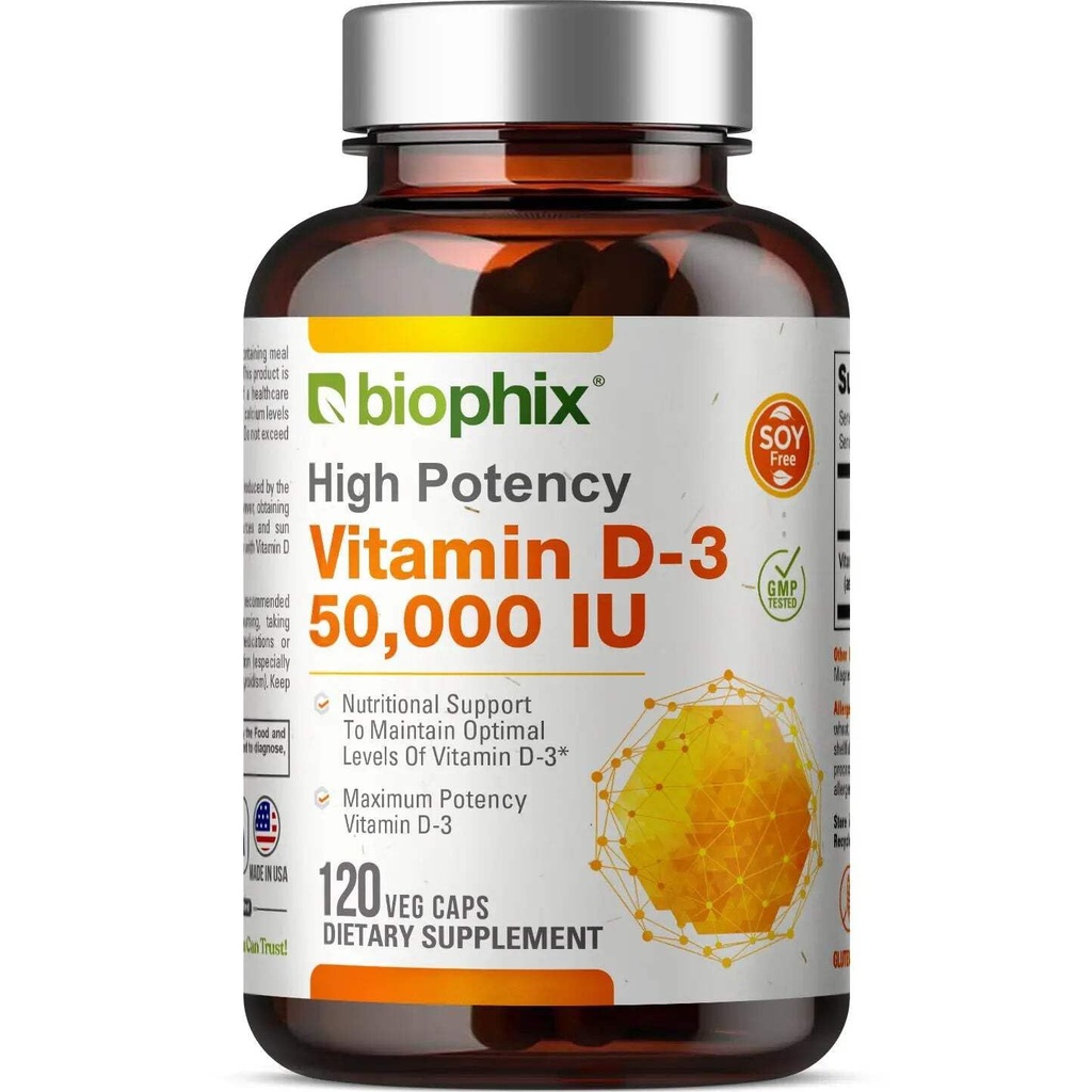 ויטמין D-3 10000 IU High-Potency 120 Softgels - High-Potency non-GMO Soy-Free Supports Strong Bones Immune Health