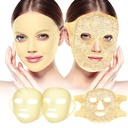 Face Ice Pack ו- 2 Packs Silicone Face Mask Cover, Full Face Frozen Masks Hot Face Compress Reusable Skin Care Set for Women for Puffiness Swelling Beauty Spa Essentials