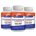 Max-Bio Potassium Iodide 130 מ"ג קפסולות - 180 הרוזן - תוספת תזונתית לתמיכה Thyroid והגנה