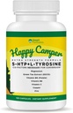 להיות מאושר, 120 קפסולות צמחוניות, Serotonin ו דופמין Booster עם Co-Factors, 5-HTP, L-Tyrosine, Magnesium, Green Tea Extract, Copper, Zinc, ויטמין C, B9, ויטמין B66
