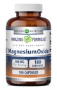 Amazing Formulas Magnesium Oxide Supplement 500 Mg per Serving Capsules Non-GMO Gluten-Free Made in USA 180 Capsules