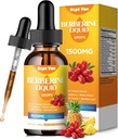 Berberine תוספת נוזל טיפות- Berberine 1500 מ"ג עם Ceylon Cinnamon, Bitter Melon, Banaba Leaf, Turmeric for Immune, Digest, Heart Support, Natural Pineapple Flavor, 2 Fl Oz Oz